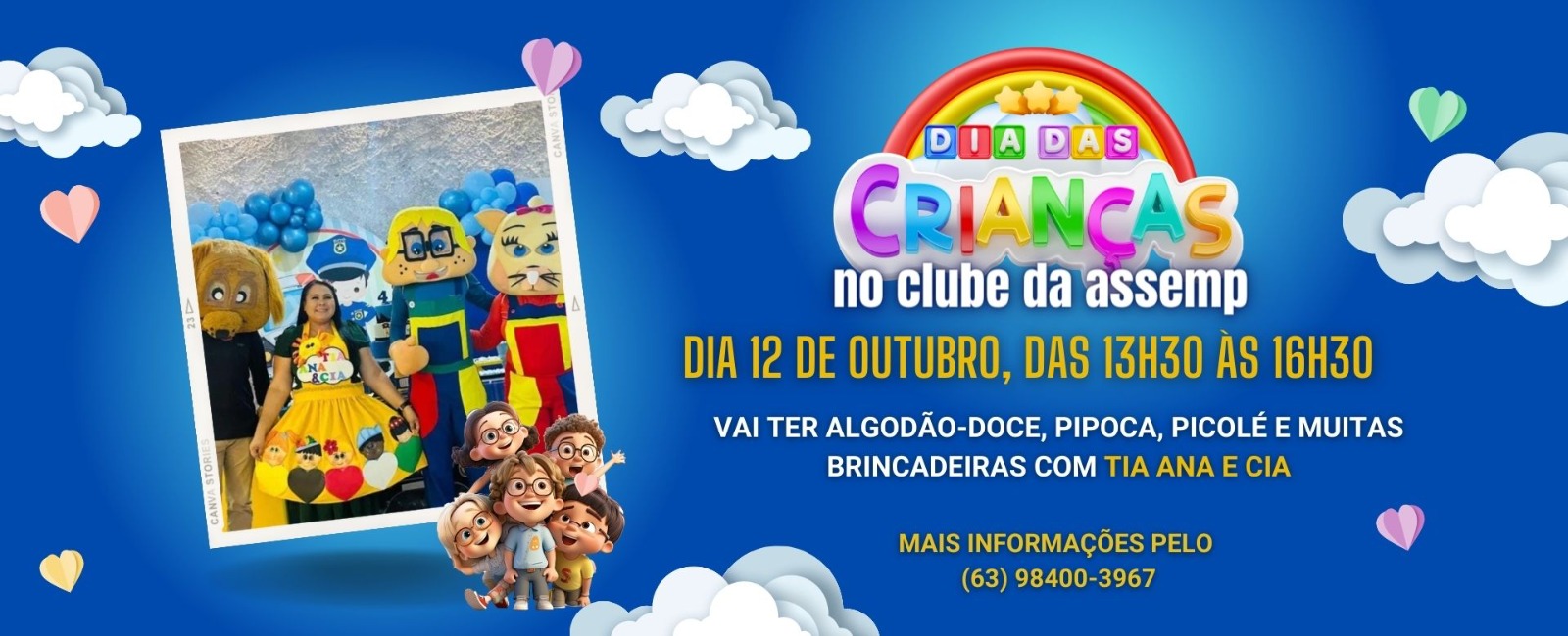 Atualização de celebração das festas